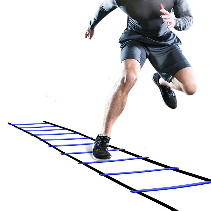 GHB Pro Agility Ladder Agility Training Ladder Speed 12 Rung 20ft with Carrying Bag - Image 1